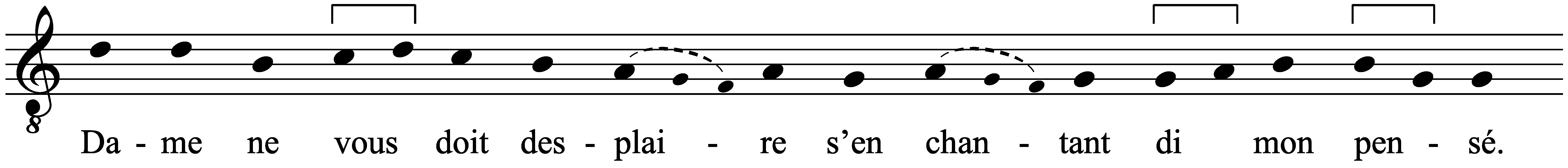 Work musical notation